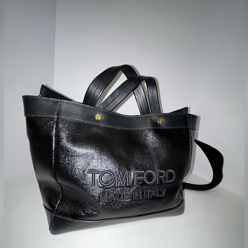 Tom Ford Coated Denim Mini Tote